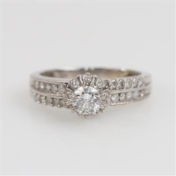 14kt White Gold Diamond Ring