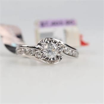 14kt White Gold Diamond Ring