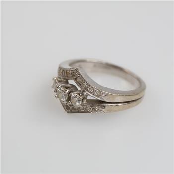 14kt White Gold Diamond Ring