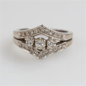 14kt White Gold Diamond Ring