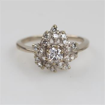 14kt White Gold Diamond Ring
