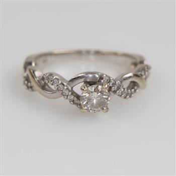 14kt White Gold Diamond Ring