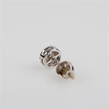 14kt White Gold Diamond Single Earring