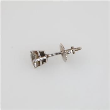 14kt White Gold Diamond Stud Earring