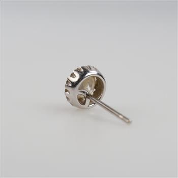 14kt White Gold Diamond Stud Earring