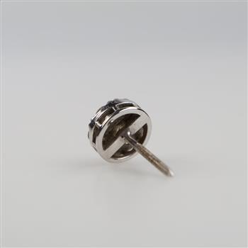 14kt White Gold Diamond Stud Earring