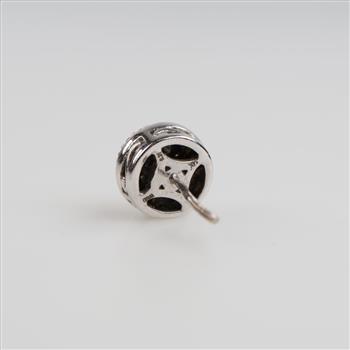14kt White Gold Diamond Stud Earring