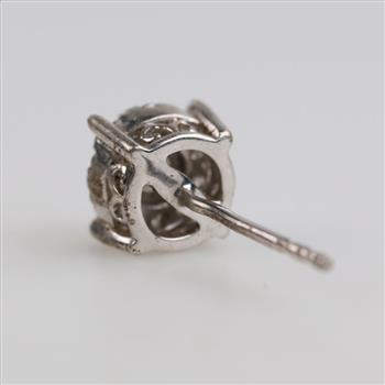 14kt White Gold Diamond Stud Earring
