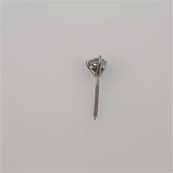 14kt White Gold Diamond Stud Earring