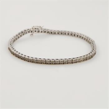 14kt White Gold Diamond Tennis Bracelet