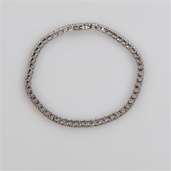 14kt White Gold Diamond Tennis Bracelet