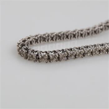14kt White Gold Diamond Tennis Bracelet