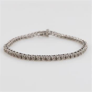 14kt White Gold Diamond Tennis Bracelet