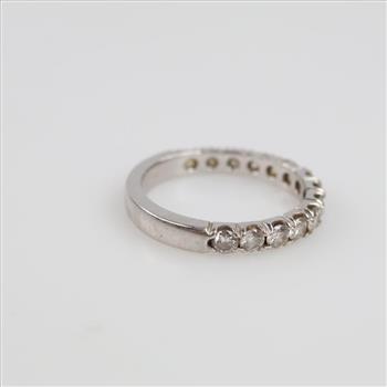 14kt White Gold Diamond Wedding Band