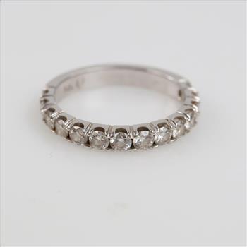 14kt White Gold Diamond Wedding Band