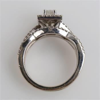 14kt White Gold Diamond Wedding Set