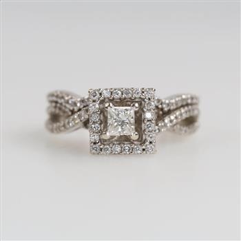 14kt White Gold Diamond Wedding Set