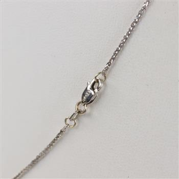 14kt White Gold Foxtail Chain Necklace