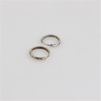 14kt White Gold Hoop Earrings