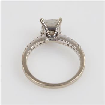 14kt White Gold Mossanite Ring