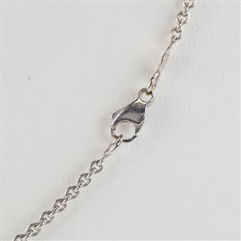 14kt White Gold Necklace Diamond Pendant