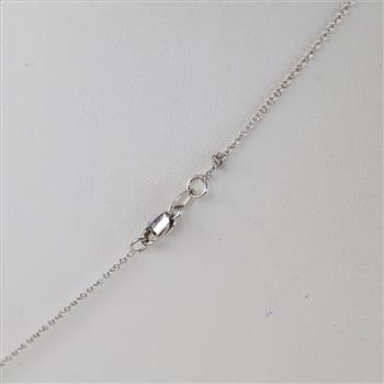 14kt White Gold Palm Tree Diamond Accent Necklace