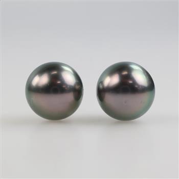 14kt White Gold Pearl Earrings