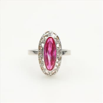 14kt White Gold Ruby Ring
