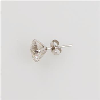 14kt White Gold Single Earring
