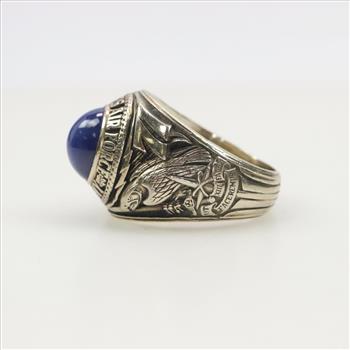 14kt White Gold Star Sapphire Class Ring