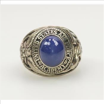 14kt White Gold Star Sapphire Class Ring