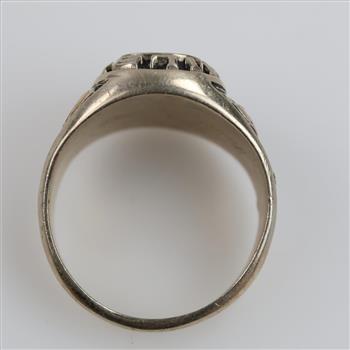14kt White Gold Translucent Stone Class Ring