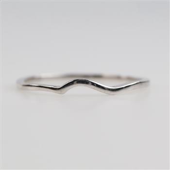 14kt White Gold Wave Enhancer Band