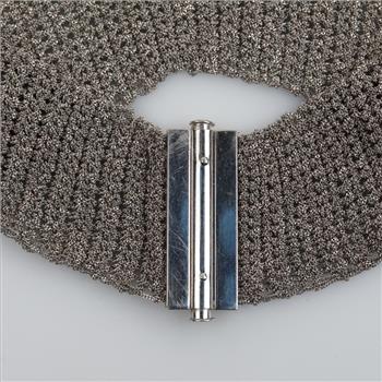 14kt White Gold Wide Mesh Bracelet