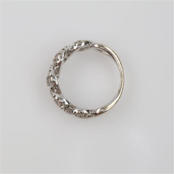 14kt White Gold Woven Band