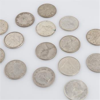 15 Canadian Silver Dimes