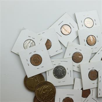 15+ Foreign Coins And Tokens