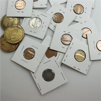 15+ Foreign Coins And Tokens