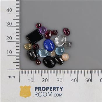 15+ Loose Cabochon Gemstones Including Amethyst, Onyx, Sodalite, Topaz