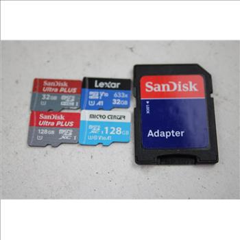 15 Microchips And Adapter, 8,16,32,128 Gb