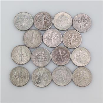 15 Silver U.S Dimes