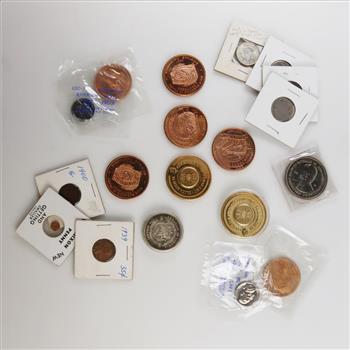 15 + US Coins And Tokens