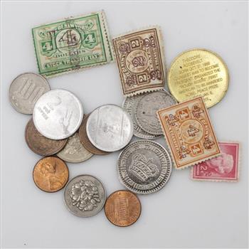 15+ US & Foreign Currency/Token And Stamps