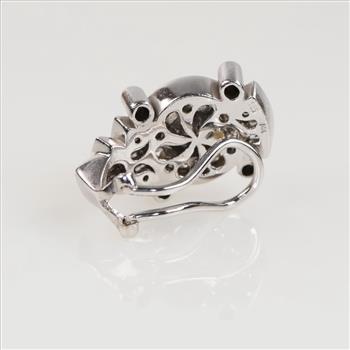 1.53cts TW Diamond 10kt White Gold Earring