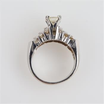 1.59ctTW Diamond 14kt White Gold Engagement Ring