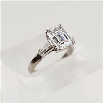 1.59ctTW Diamond 18kt White Gold Engagement Ring - Evaluated By Our Certified Gemologist - AGS / GIA