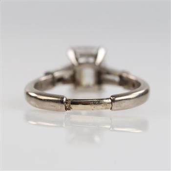 1.59ctTW Diamond 18kt White Gold Engagement Ring - Evaluated By Our Certified Gemologist - AGS / GIA