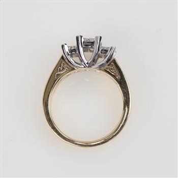 1.64cts TW Diamond 14kt Gold Two-tone Ring