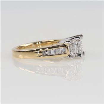 1.64cts TW Diamond 14kt Gold Two-tone Ring