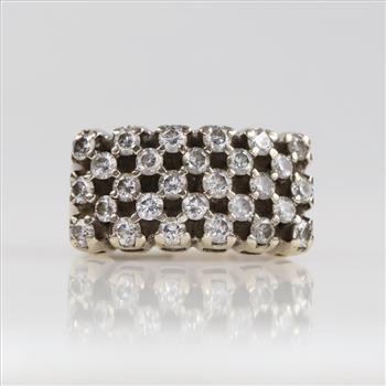 1.68cts TW Diamond 10kt White Gold Ring -Evaluated By Our Certified Gemologist - AGS / GIA